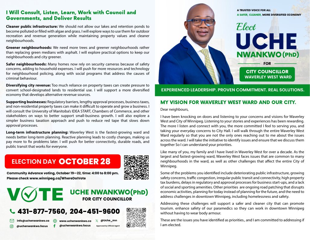 Two-page latest campaign literature preview